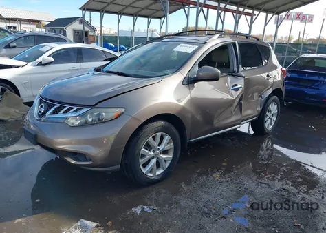 2012 Nissan Murano Sl из США, поврежденный, VIN JN8AZ1MW4CW237028